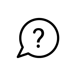 Icon: Fragezeichen in Sprechblase