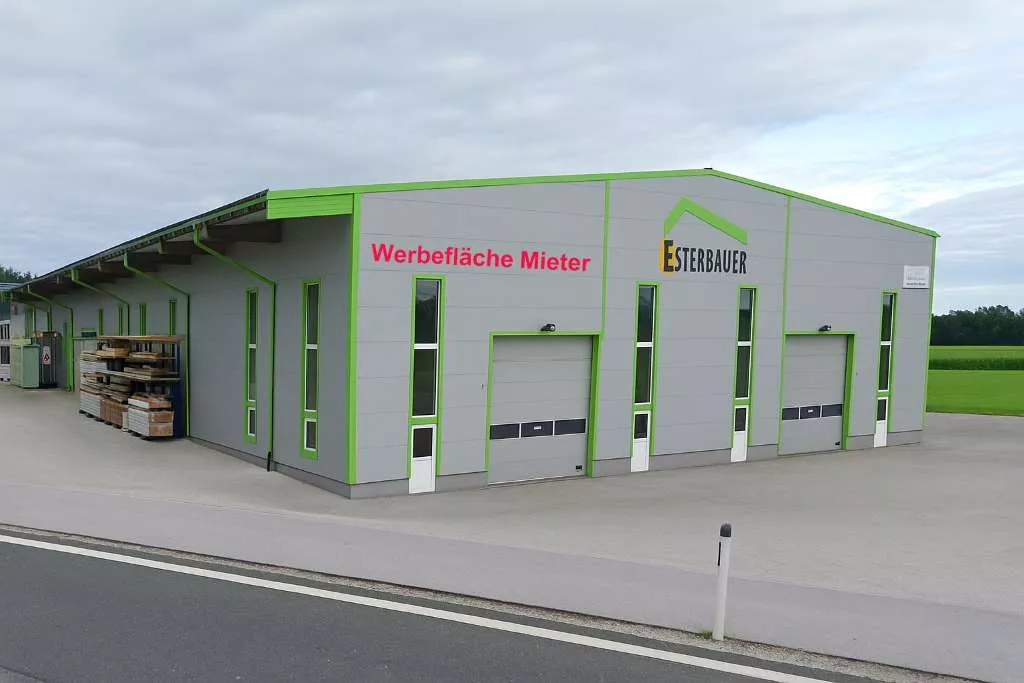 Lagerhalle von au&szlig;en